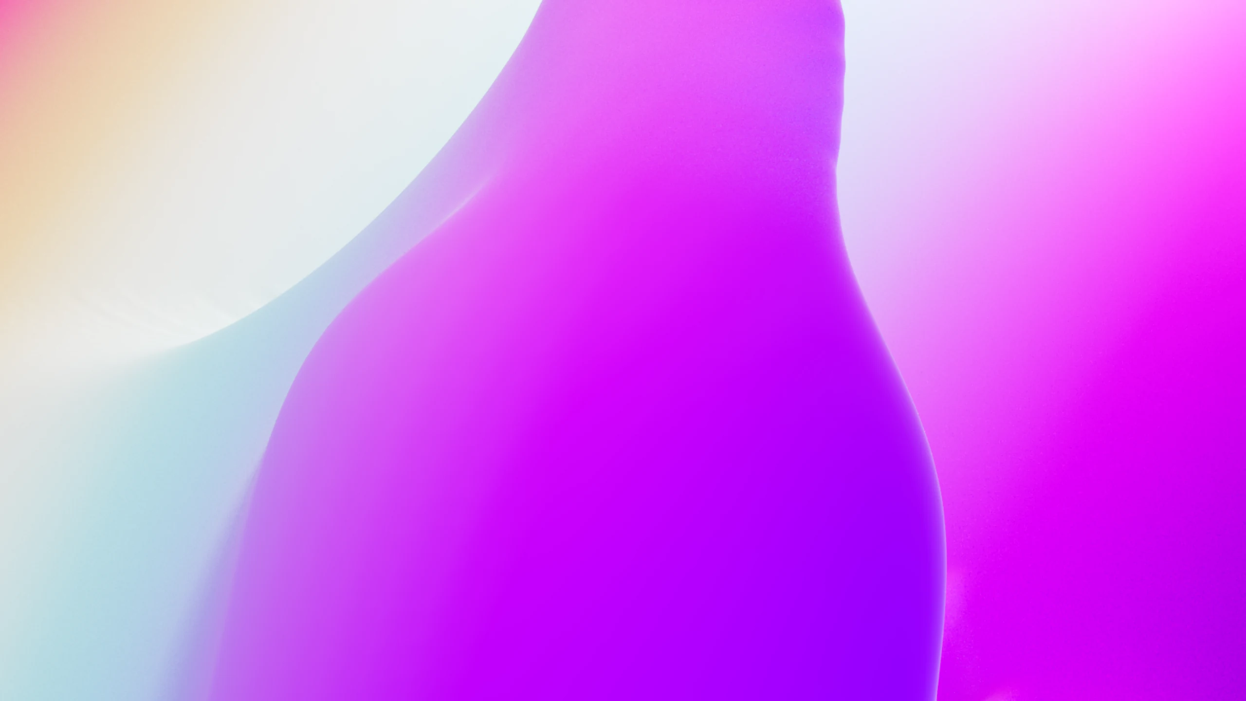 A magenta form rising against white and pale cyan
