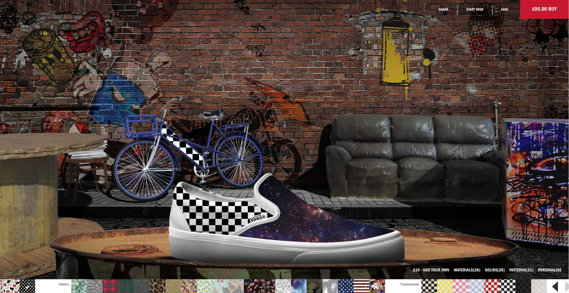 A galaxy print, and more props fill the street